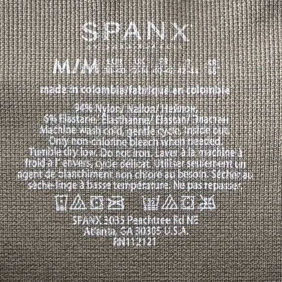 SPANX LOOK AT ME NOW LEGGINGS GREEN CAMO SIZE MEDIUM - Picture 3 of 5